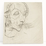 Modern Art Deco Wall Art – Abstract 1920s Inspired Sketch Portrait