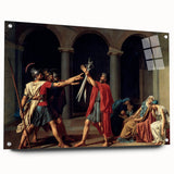 Neoclassical Art Print of The Oath of the Horatii by David - Historic Decor