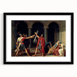 Neoclassical Art Print of The Oath of the Horatii by David - Historic Decor