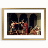 Neoclassical Art Print of The Oath of the Horatii by David - Historic Decor