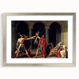 Neoclassical Art Print of The Oath of the Horatii by David - Historic Decor
