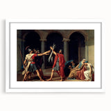 Neoclassical Art Print of The Oath of the Horatii by David - Historic Decor
