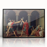 Neoclassical Art Print of The Oath of the Horatii by David - Historic Decor