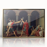 Neoclassical Art Print of The Oath of the Horatii by David - Historic Decor