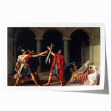 Neoclassical Art Print of The Oath of the Horatii by David - Historic Decor