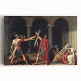 Neoclassical Art Print of The Oath of the Horatii by David - Historic Decor