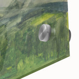 Serene Expressionist Landscape - Lush Green Countryside Canvas Print