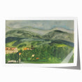 Serene Expressionist Landscape - Lush Green Countryside Canvas Print