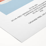 Art Deco poster featuring a stylized cocktail glass, rendered in bold black and gold tones on a rolled canvas.