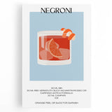 Black and white stretched canvas featuring an assortment of fruits and beverages, ideal for kitchen wall art.