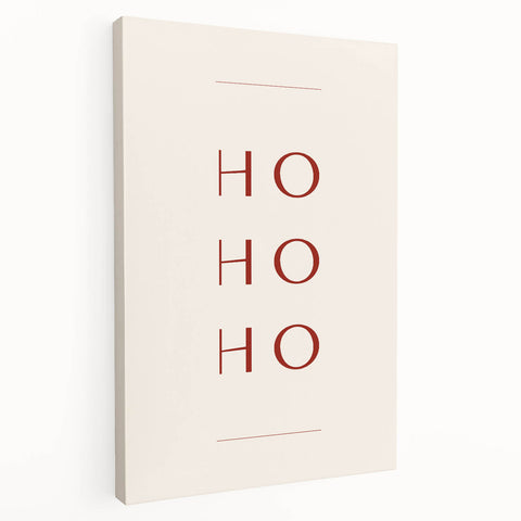 Minimalist Ho Ho Ho – Modern Christmas Wall Hangings