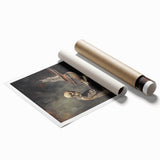 Spooky Wall Art - Skeleton Pianist in Gothic Music Hall