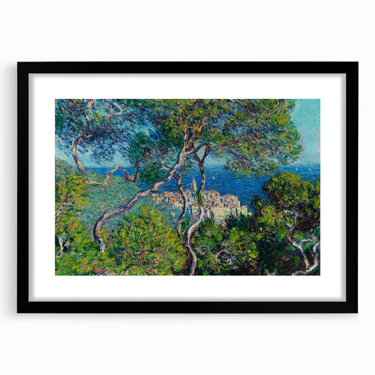 Impressionist Wall Art - Monet's Bordighera Coastal Landscape Print