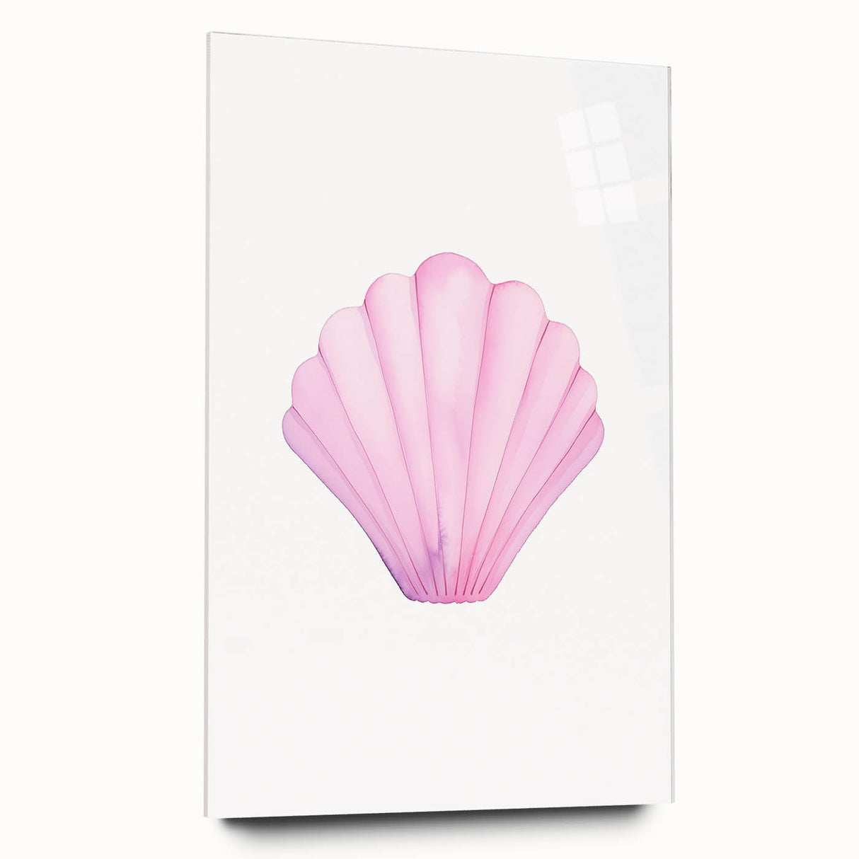 Girls Room Wall Art – Watercolor Seashell Nursery Decor Print