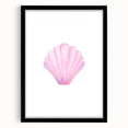 Girls Room Wall Art – Watercolor Seashell Nursery Decor Print