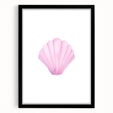 Girls Room Wall Art – Watercolor Seashell Nursery Decor Print