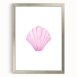 Girls Room Wall Art – Watercolor Seashell Nursery Decor Print