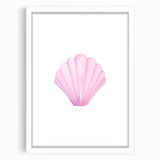 Girls Room Wall Art – Watercolor Seashell Nursery Decor Print