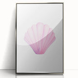 Girls Room Wall Art – Watercolor Seashell Nursery Decor Print