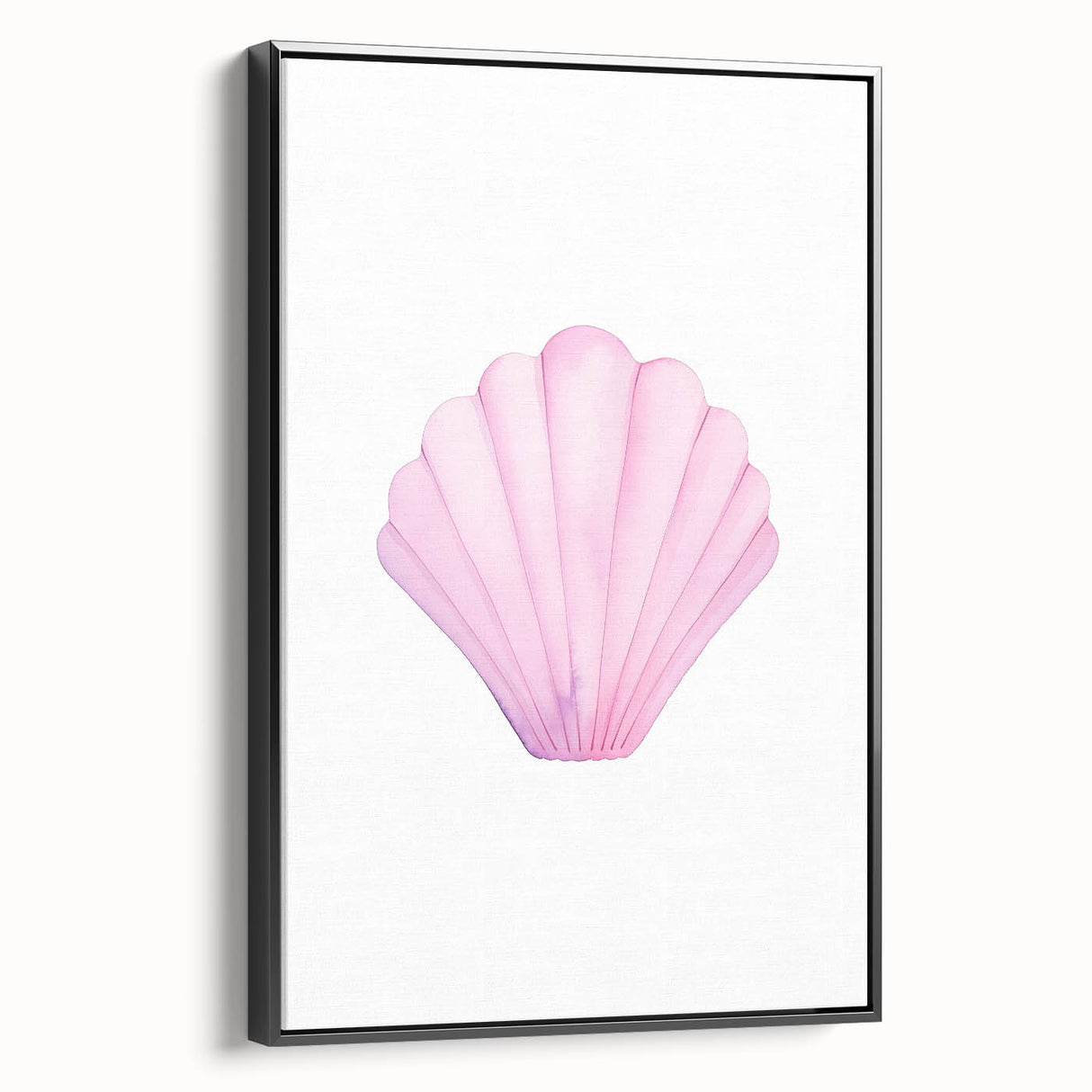 Girls Room Wall Art – Watercolor Seashell Nursery Decor Print