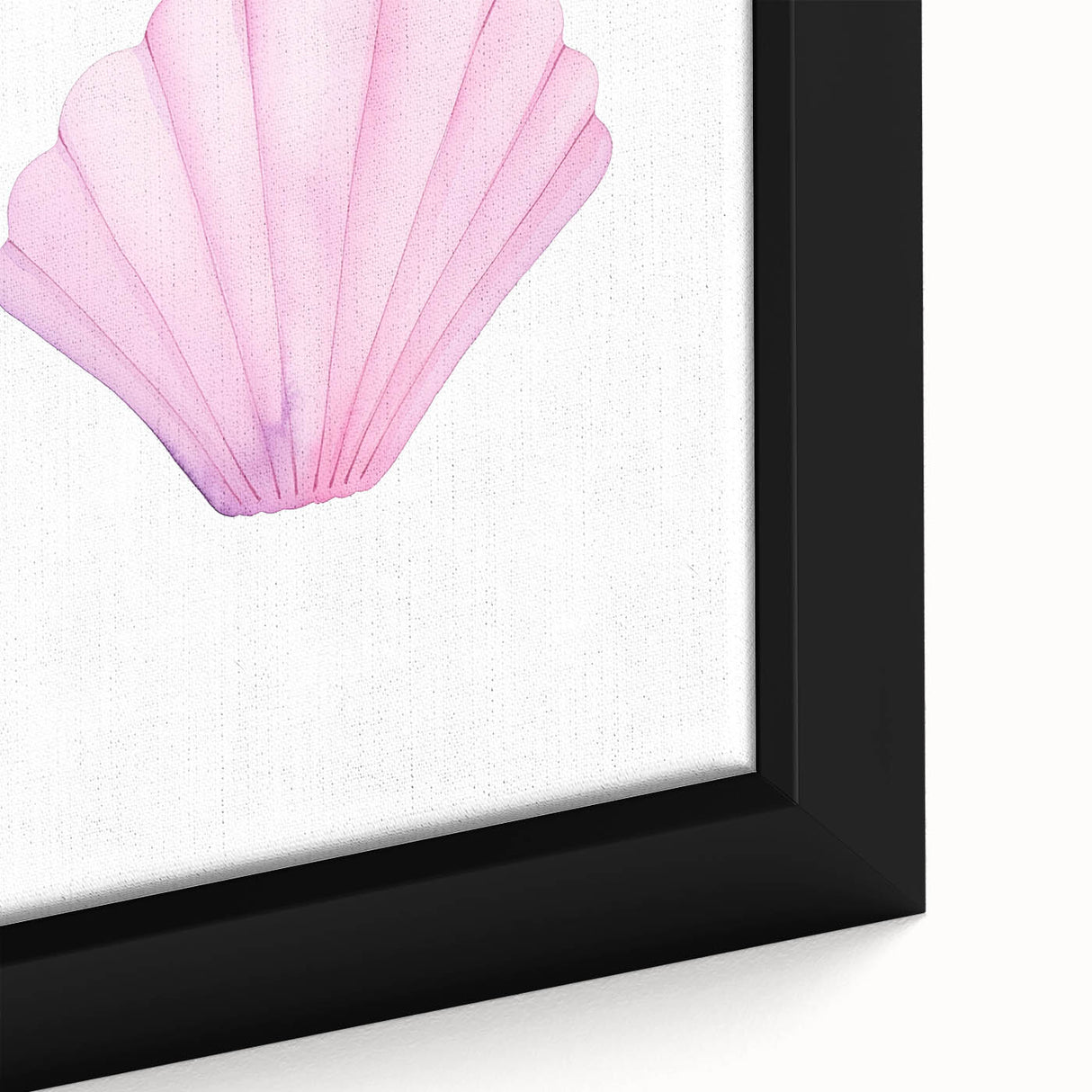 Girls Room Wall Art – Watercolor Seashell Nursery Decor Print