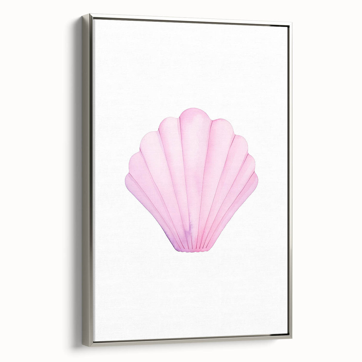Girls Room Wall Art – Watercolor Seashell Nursery Decor Print