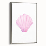 Girls Room Wall Art – Watercolor Seashell Nursery Decor Print