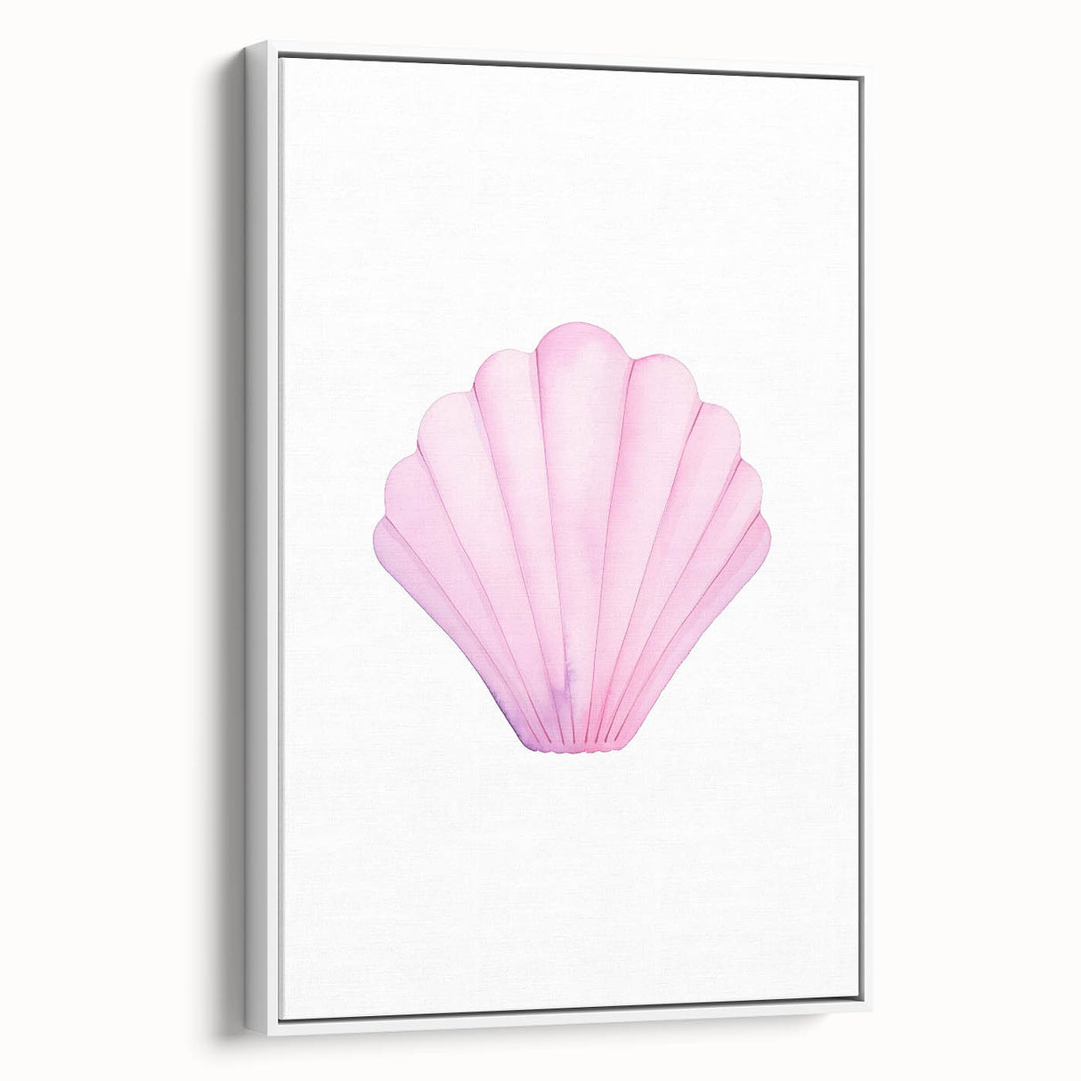 Girls Room Wall Art – Watercolor Seashell Nursery Decor Print