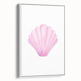 Girls Room Wall Art – Watercolor Seashell Nursery Decor Print