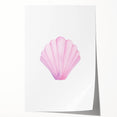 Girls Room Wall Art – Watercolor Seashell Nursery Decor Print