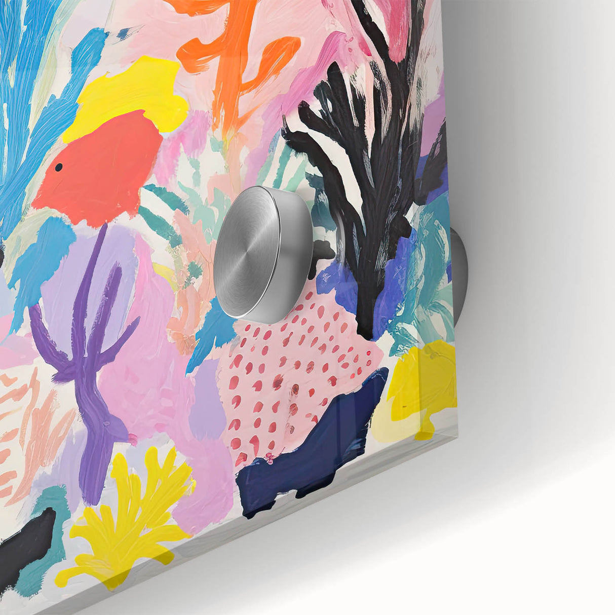 Kids Room Wall Art - Vibrant Ocean Coral & Fish Nursery Print