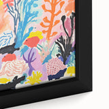 Kids Room Wall Art - Vibrant Ocean Coral & Fish Nursery Print