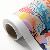 Kids Room Wall Art - Vibrant Ocean Coral & Fish Nursery Print