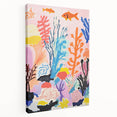 Kids Room Wall Art - Vibrant Ocean Coral & Fish Nursery Print