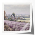 Landscape wall art print showcasing a serene countryside scene with lush green fields and a bright blue sky, designed for home decor aesthetics. The artwork's vibrant colors and tranquil imagery make it a perfect addition to any living space, enhancing the ambiance and creating a calming atmosphere.