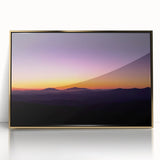 Framed acrylic artwork depicting a vibrant desert landscape with golden hues, showcasing intricate details and textures, perfect for modern home decor.