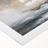 Rolled canvas showcasing a vibrant landscape artwork in rich colors, elegantly packaged in a durable cardboard tube, ideal for home decor enthusiasts.