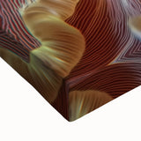 Black and white landscape art painting on stretched canvas, depicting a detailed floral scene, ideal for bedroom wall decor.