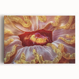 Black and white floral close-up on stretched canvas, ideal for kitchen wall art.