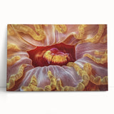 Black and white close-up floral image on large stretched canvas, suitable for kitchen or bedroom wall art.