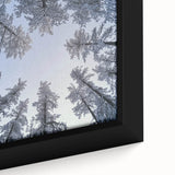 Close-up of black textured art depicting icicles and frost on canvas, with vibrant colors, ideal for living room decor.