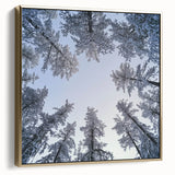 Framed canvas featuring a vintage landscape painting with black and silver tones, ideal for bedroom wall art.