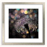 Textured art print featuring abstract patterns in earthy tones, framed in silver, ideal for bedroom wall decor.