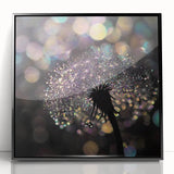 Large abstract wall art depicting close-ups of water in muted blues and grays on a framed acrylic print.