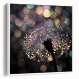 Vintage poster art featuring a close-up of water ripples, framed in white canvas, ideal for living room decor.