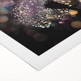 Art deco poster featuring close-up water imagery in cool blue tones on rolled canvas.