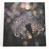 Black and white close-up photo of water droplets on canvas, ideal for kitchen wall art or bedroom ambiance.