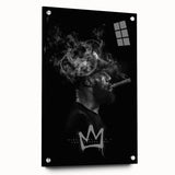 Urban Chic Pop Art Wall Art – Bold Black, Yellow, and White Canvas