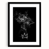 Urban Chic Pop Art Wall Art – Bold Black, Yellow, and White Canvas