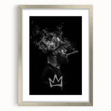 Urban Chic Pop Art Wall Art – Bold Black, Yellow, and White Canvas